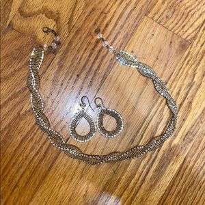 Matching earrings and necklace